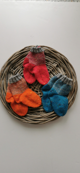 Babysocke Tweed geringelt